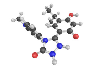 3d structure of Ganetespib, a synthetic small-molecule inhibitor