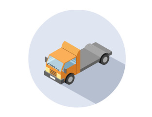 Vector isometric illustration of Truck.