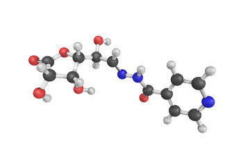 3d structure of Glyconiazide, an antimycobacterial drug. Tubercu