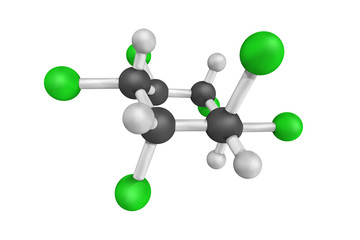 Obraz premium 3d structure of Lindane, also known as Gammallin, has been used
