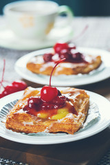 cherry tart for snack tea break