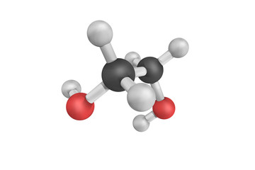 3d structure of Monoethylene glycol, an Ethylene glycol used for