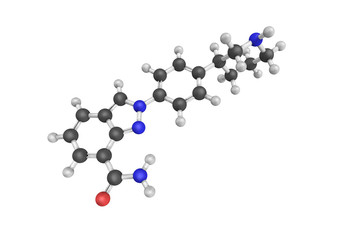 3d structure of Niraparib (originally MK-4827) is an orally acti