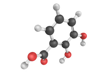 3d structure of Pyrocatechuic acid, also known as Pterostilbene