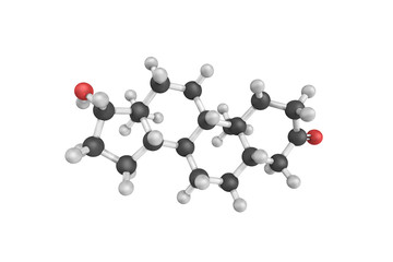 3d structure of Stanolone, DHT available in pharmaceutical formu