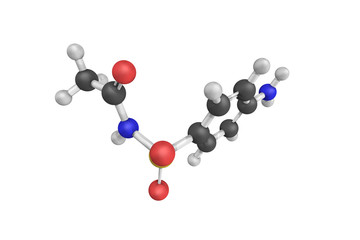 3d structure of Sulfacetamide, 10% topical lotion, approved for