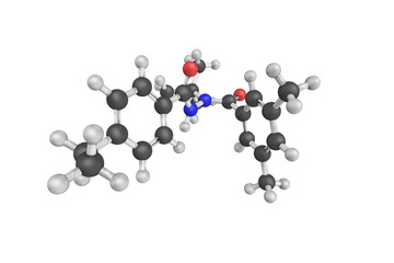 3d structure of Tebufenozide, an insecticide that acts as a molt