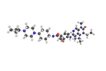 3d structure of Volasertib, a small molecule inhibitor of the PL
