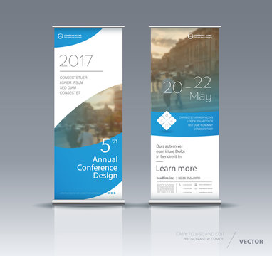 Vertical banner template design