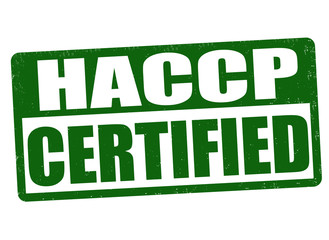 HACCP (Hazard Analysis Critical Control Points) sign or stamp