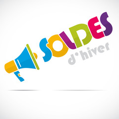 mégaphone : soldes d'hiver (mot)