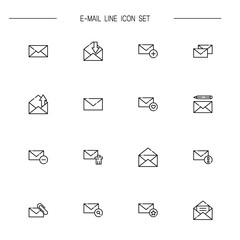 E-mail icon set