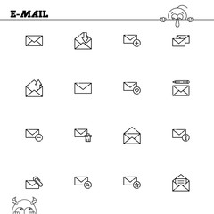 E-mail icon set