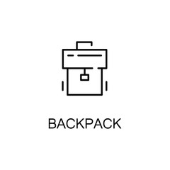 Backpack  line icon