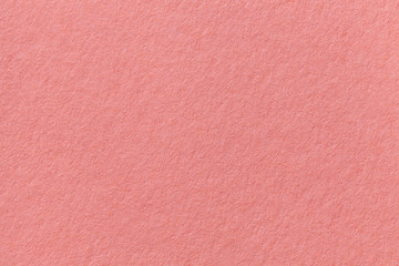 Coral old paper background. Thick cardboard.