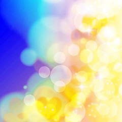 Defocused abstract bokeh lights background