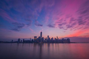 Fototapeta na wymiar New York Sonnenaufgang 