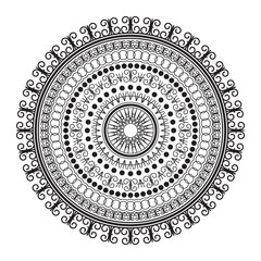 monochrome mandala