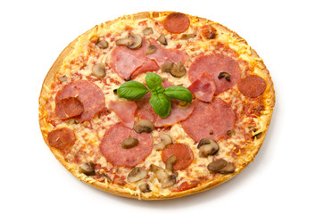 Gebackene Tiefkühlpizza
