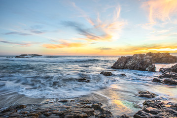 Naklejka premium beach sunset
