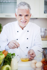 Chef Beating Eggs