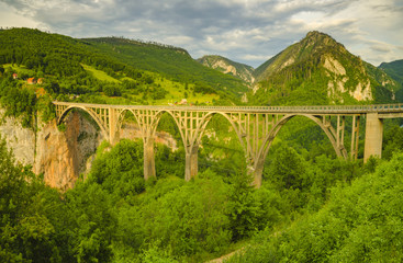 Fototapeta premium bridge on the river Tara, Montenegro