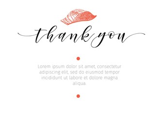 Vector set for seafood restaurant branding. Banner, thank you, business card. Hand drawn vintage elements.