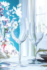 Close up of festive Table Setting.
