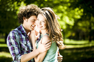 Fototapeta premium Smiling Couple in Summer