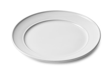 White Ceramic Plate