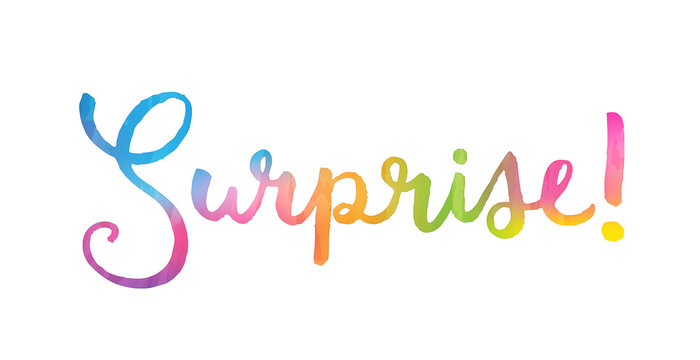 SURPRISE! Hand Lettering Icon