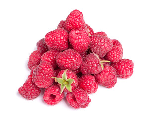 Heap of raspberries