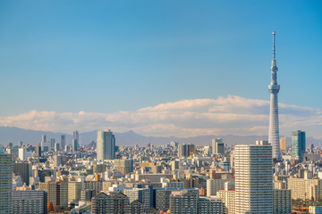 Downtown Tokyo skyline