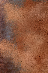 Cocoa powder as background
