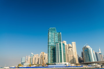 Obraz na płótnie Canvas Dubai Marina buildings