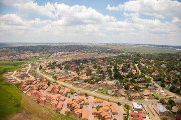 Birds Eye View of a Johannesburg Suburb near Hartbeesport Dam