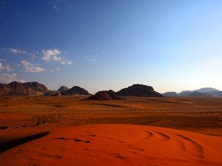 Fototapeta na wymiar Wadi rum landscape,Jordan