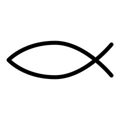 Fish sign vector - obrazy, fototapety, plakaty
