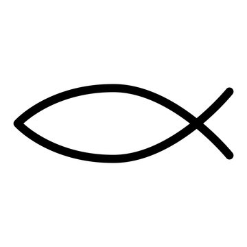 Fish sign vector