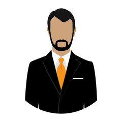 Businessman avatar vector