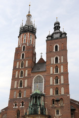 Fototapeta na wymiar Church of Our Lady Assumed into Heaven in Krakow Poland