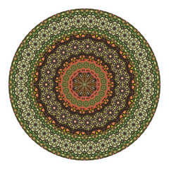 Flower mandala. Vintage decorative elements.