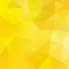 Polygonal yellow vector background. Can be used in cover design, book design, website background. Vector illustration