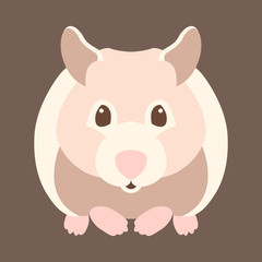 hamster style vector illustration Flat