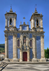 Baroque church of Ribeira de Pena in Portugal