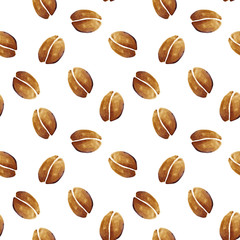 Coffee beans seamless