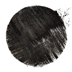 Black circle with strokes - 133119511