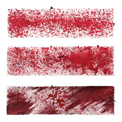 Set of red stencil stripes