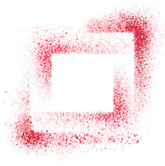 Red stenciled background