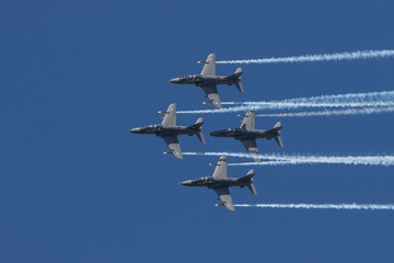 Midnight Hawks in tight formation
